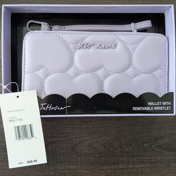 Betsey Johnson Handbags - Betsey Johnson Light Purple Heart Wallet with Wristlet